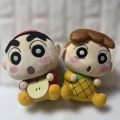 クレヨンしんちゃん　もふぐっとぬいぐるみ〜もりもりフルーツ！だゾ〜2体セット