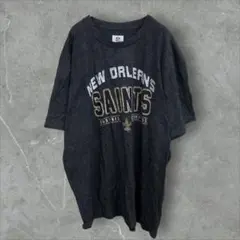 【k4014】USA古着00sNFLニューオーリンズセインツ半袖ビッグTシャツのサムネイル