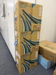 LANケーブル　10GBASE-T対応 Cat.6A UTP 200m巻　3箱