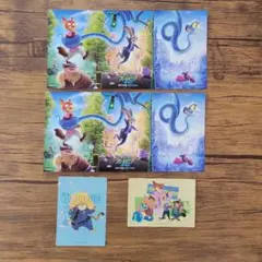 ズートピア2 入場特典限定　ビジュアルパノラマボード　カード&ナムコ ステッカー