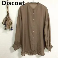 Discoat♡シアーバンドカラーシャツ♡レディース