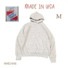 USA製Better Basics無地パーカースウェットMグレーラグラン