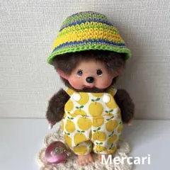 モンチッチsサイズ 服 サロペット 帽子セット - メルカリ