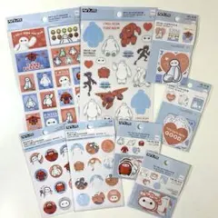 ディズニー ベイマックス シール ステッカー コンプリート8点 ダイソー セリア