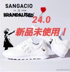 にゅ〜ず バンクシーコラボ スニーカー 24cmのサムネイル