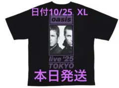 オアシス　ツアー開催地限定カラーTシャツ　日付10/25 XL おまけ付き