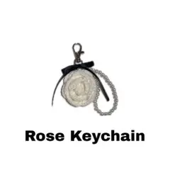 Rose Keychain ローズキーホルダー　ハンドメイド　編み物