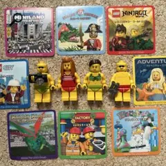 レゴ　ミニフィグ　オリジナル　4体セット　パラソル　サーフボードつき！