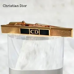 クリスチャンディオール ネクタイピン CD ロゴ ゴールド ブラック 希少のサムネイル