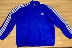 adidas ジップアップジャケット 青XL