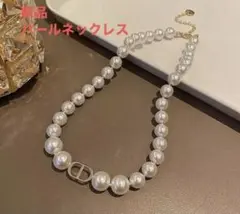 新品　パールネックレス CDモチーフ チョーカー アクセサリー 韓国ファッション
