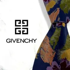 ◆美品◆ GIVENCHY ジバンシー ネクタイ花柄 カジュアル 高級感