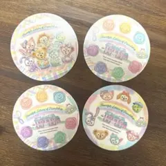 ディズニー ダッフィー 20周年 ハートフェルトレターズ コースター 4点セット