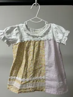 Si-Shu-Non 花柄パッチワーク Tシャツ 80