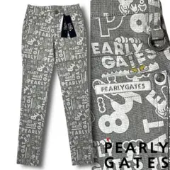00 パーリーゲイツ 定価3.1万 どうしちゃったPG総柄 ストレッチ パンツ