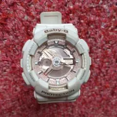 【中古・電池切れ】CASIO Baby-G BA-110 ホワイト 腕時計