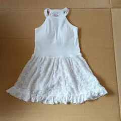 新品未使用品★ホワイトレースノースリーブチュニックM