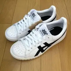 【新品タグ付き】ASICS アシックス スニーカー 白×黒 22.5cm