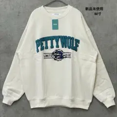 【新品未使用】Naive magic裏起毛 刺繍ロゴ トレーナー スウェットM寸