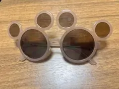 ミッキー型ブラウンレンズサングラス