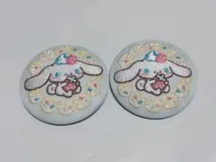 サンリオ　刺繍缶バッジ4 シナモロールセット