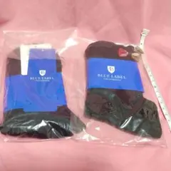 2足セット 未使用 BLUE LABEL CRESTBRIDGE 靴下 リボン付