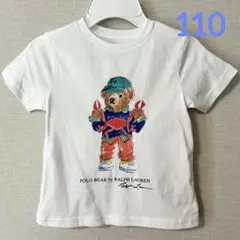 新作◇ラルフローレン ポロベア半袖Tシャツ ホワイト 4T/110
