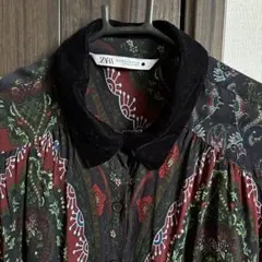 ZARA 多色花柄 長袖シャツ