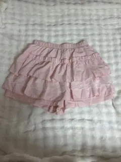 ピンク フリル ミニスカート