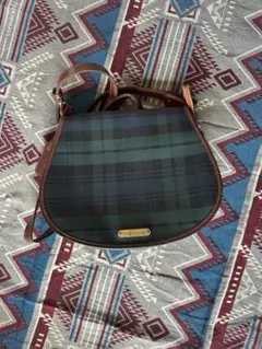 ポロラルフローレン ショルダーバック ブラックウォッチ PVCレザー