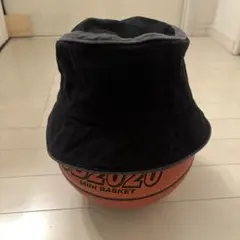 黒×グレー バケットハット つば付きハット