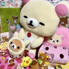 リラックマ まとめ売り コリラックマ ジャンボぬいぐるみEX ハートクッション他