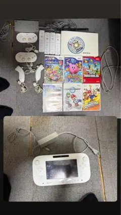 Nintendo Wii U 本体 ソフト7本 コントローラーセット