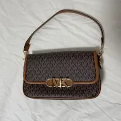 【1回使用済】【MICHAEL KORS】ハンドバッグ　ブラウン　レザー
