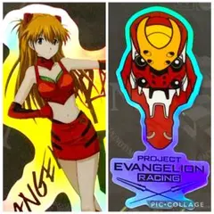 エヴァ アスカ 弐号機 セット エヴァンゲリオンレーシング ホログラムステッカー