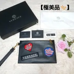 ✨希少✨ Versace トートバッグ デカロゴ バイカラー 大容量 チャーム