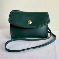 Vintage Coach Chrystie Bag Green Leather