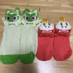 ポケモン 靴下 2足セット ホゲータ13〜18㎝ ニャオハ23〜25㎝