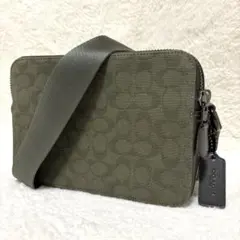 ✨️極美品✨️ 現行 COACH チャーター クロスボディバッグ 24 ダブルジップ