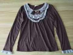 axes femme リボンフリルトップス アクシーズ