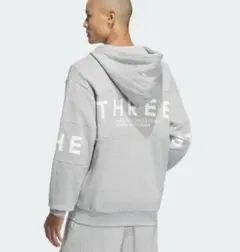 adidas アディダス フレンチテリー フルジップパーカー （グレー）