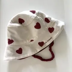【お値下げ中！】ジェラートピケ♡ ハート柄バケットハット キッズ 女の子♡のサムネイル