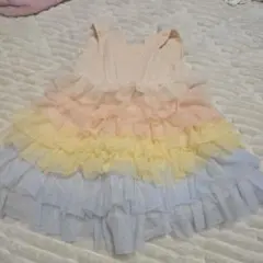 H＆M パステルカラー チュールフリル ワンピースのサムネイル