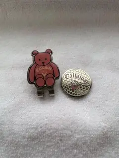 Callaway ゴルフ マーカー クリップ ベア ピンク