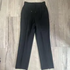 GU ブラック ストレッチ パンツ ウエストゴム S ジーユー