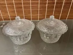 【2個セット】 ボヘミアンクリスタル ボンボニエール フルーツバスケット 2個セット】 ボヘミアンクリスタル ボンボニエール フルーツバスケット