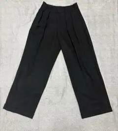 GU インタックワイドパンツ ブラック Sサイズ