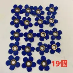 濃い青お花モチーフ