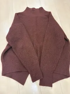 AZUL by moussy ブラウンニット M