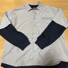 メンズ 長袖シャツ ベージュ ネイビー（上の半袖のみ販売）